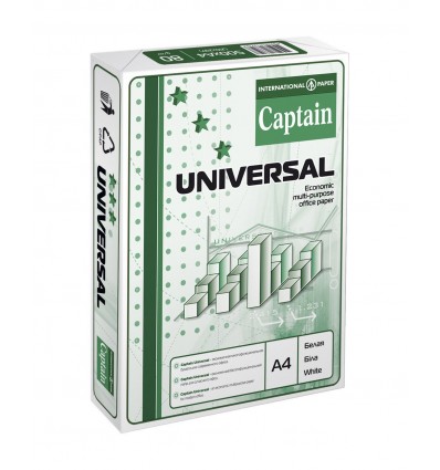 Папір офісний CAPTAIN Universal, А4, 80г/м2, 500арк, клас C