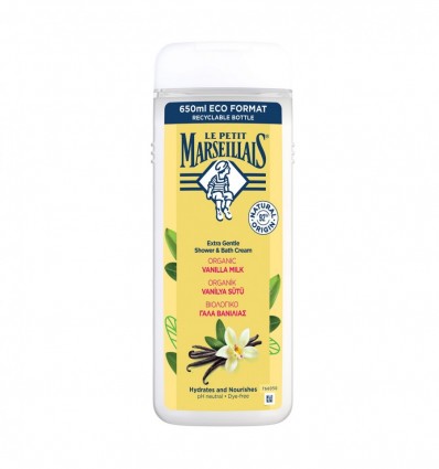 Гель для душу Le Petit Marseillais Vanilla Milk 650мл