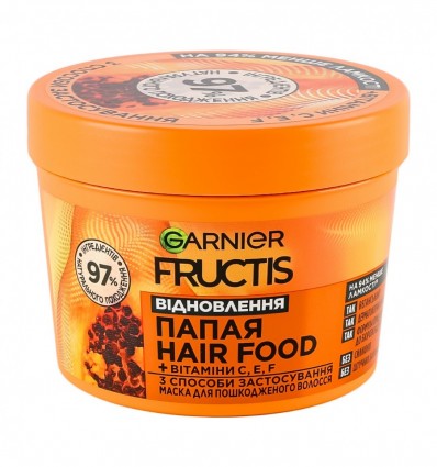 Маска для волосся Garnier Hair Food Папайя Відновлення 400мл