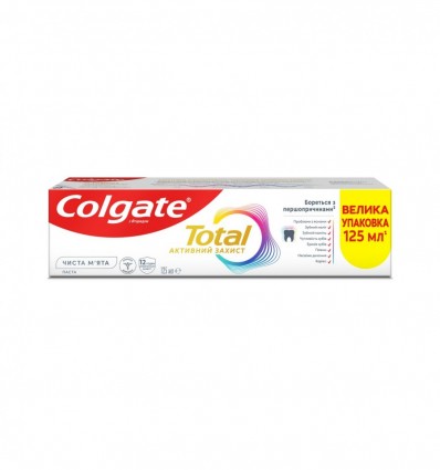 Зубна паста Colgate Total Активний Захист Чиста м’ята 125мл