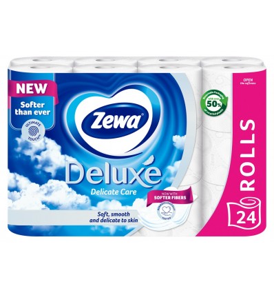Папір Zewa Deluxe туалетний білий 24 шт