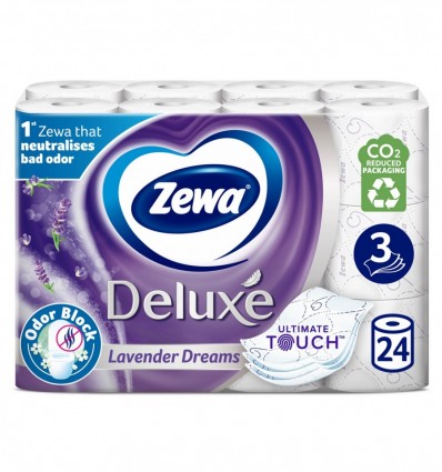 Папір Zewa Lavend Deluxe туалетний 24 шт