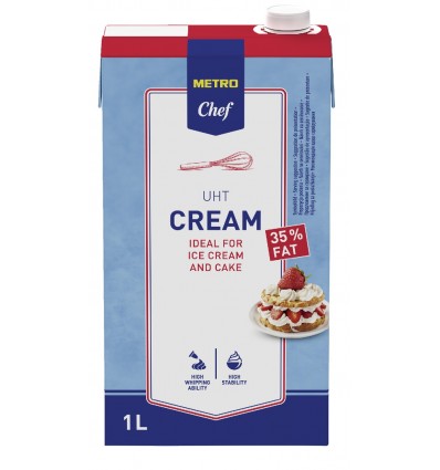 Сливки Metro Chef ультрапастеризованные 35% 1л