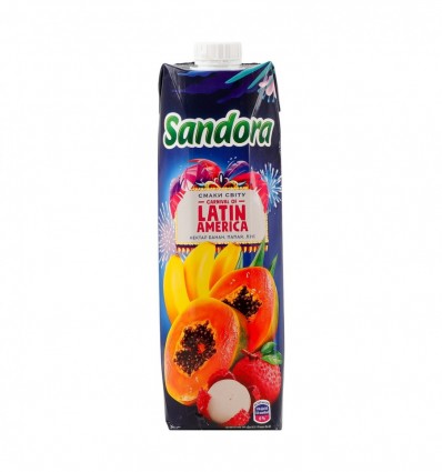 Нектар Sandora Latin America Банан-папайя-личи неосветленный 950мл