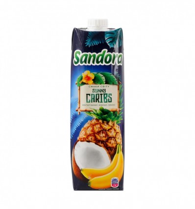 Нектар Sandora Sunny Caribs Банан-ананас-кокос неосвітлений 950мл