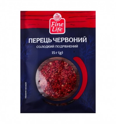 Перець Fine Life червоний солодкий подрібнений 15 г