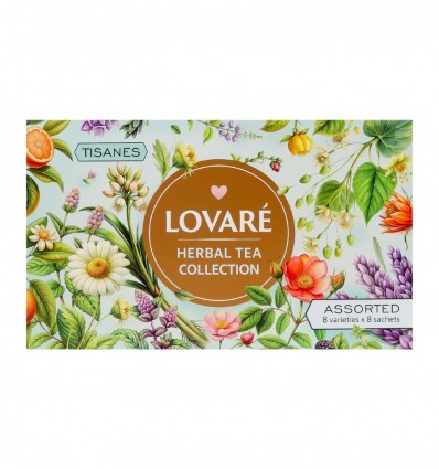 Набір чаїв Lovare Herbal tea collection трав`яних 64шт