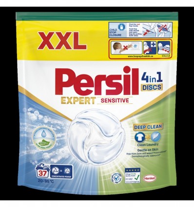 Диски Persil Expert Sensitive Deep Clean 4in1 для стирки 37 шт
