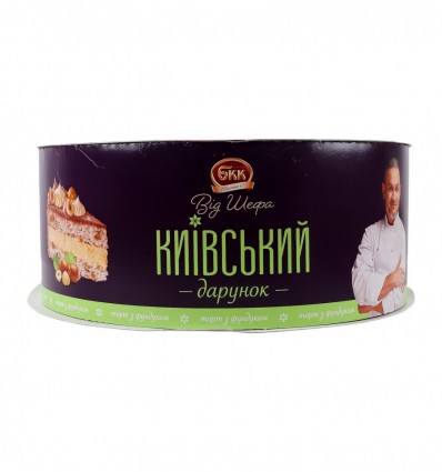 Торт Київ БКК Киевский подарок от Шефа с фундуком 850г