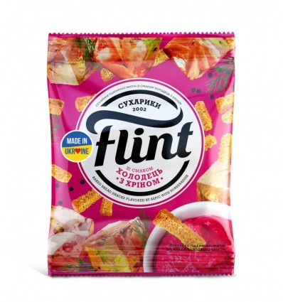 Сухарики Flint Холодець з хроном пшенично-житні 60г
