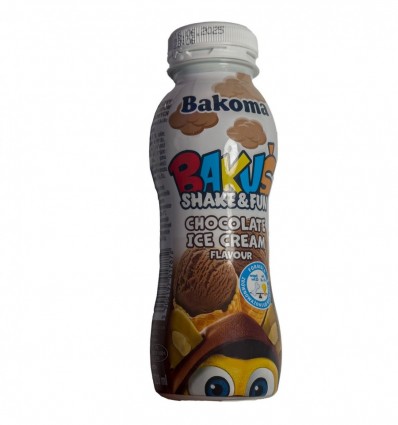 Напиток Bakoma молочный со вкусом шоколада обогащен витаминами D B6 B12 1,6% 230г
