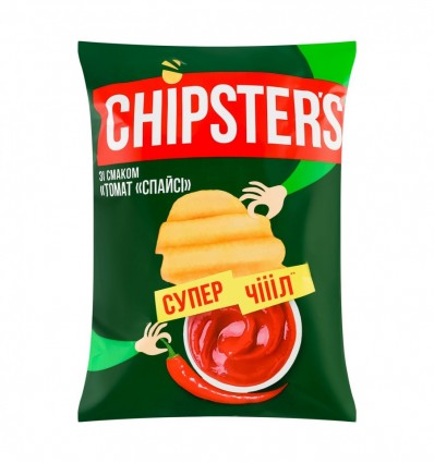 Чипси Chipster`s Томат Спайсі картопляні хвилясті 110г