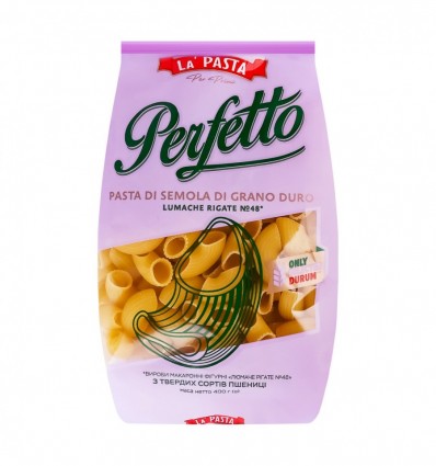 Вироби макаронні La Pasta Per Prim Perf Lumache Rigate №48 400г