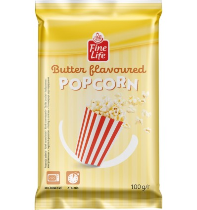 Попкорн Fine Life з маслом 100 г