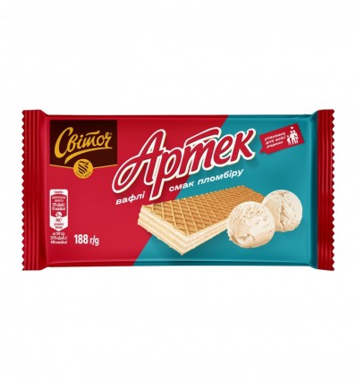 Вафли Світоч Артек со вкусом пломбира 188г