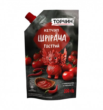 Кетчуп Торчин Шрірача гострий пастеризований 200г