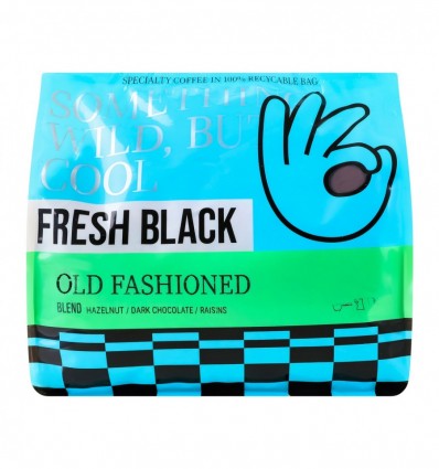 Кава Fresh Black Old fashioned свіжообсмажена в зернах 1кг