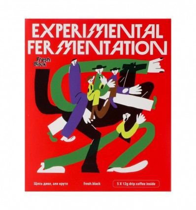 Кава Fresh Black Experimental fermentation в дріпах 5 х 12г