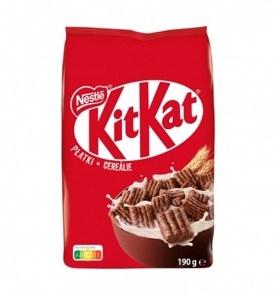 Сніданок сухий Kit Kat в глазурі з молочним шоколадом 190г