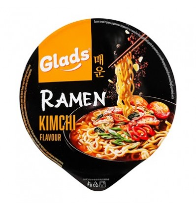 Локшина Glads Ramen Kimchi швидкого приготування з соус 105г