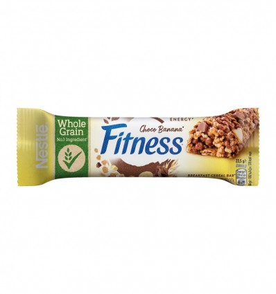 Батончик Fitness злаковий зі шматочками шоколаду банан 23.5г