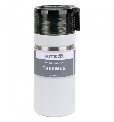 Термос Kite K25-320-1, 473 мл, білий