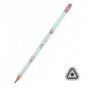 Карандаш графитный трехгранный с резинкой Kite Feel Good K25-046-2