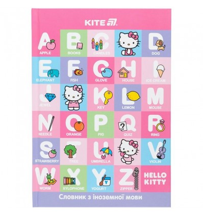 Словарь для записи иностранных слов Kite Hello Kitty HK25-407-1, 60 листов