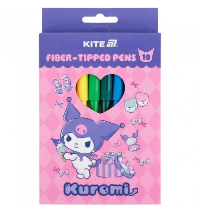 Фломастери Kite Kuromi HK25-455, 10 кольорів
