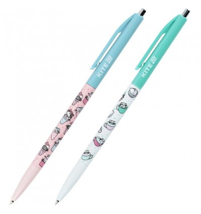 Ручка кулькова автоматична Kite Ice & Cup K25-361-2, синя
