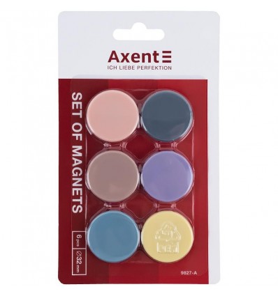 Набор магнитов Axent Morandi 9827-А 32 мм, 6 штук