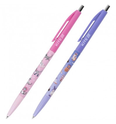 Ручка кулькова автоматична Kite Fashion Cat K25-361-1, синя