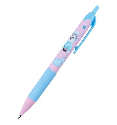 Ручка шариковая автоматическая Kite Studio Pets SP25-039, синяя