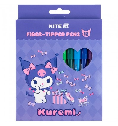 Фломастери Kite Kuromi HK25-447-2, 12 кольорів