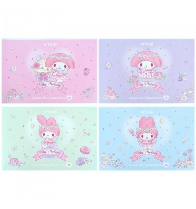Зошит для малювання Kite My Melody HK25-241-3, 12 аркушів