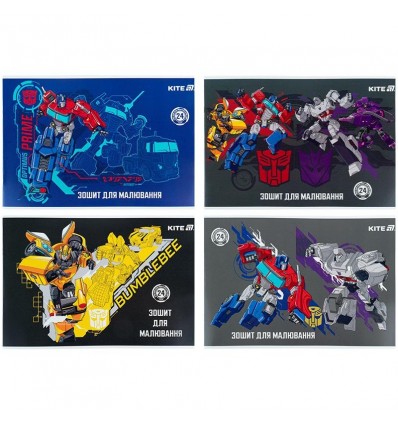 Зошит для малювання Kite Transformers TF25-242, 24 аркуші