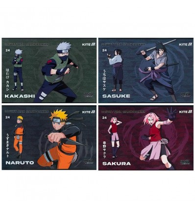 Тетрадь для рисования Kite Naruto NR25-242, 24 листа