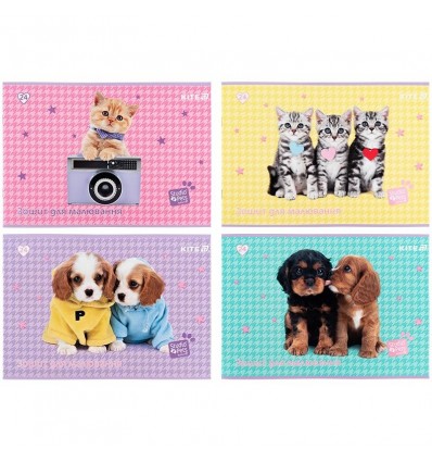 Зошит для малювання Kite Studio Pets SP25-242, 24 аркуші