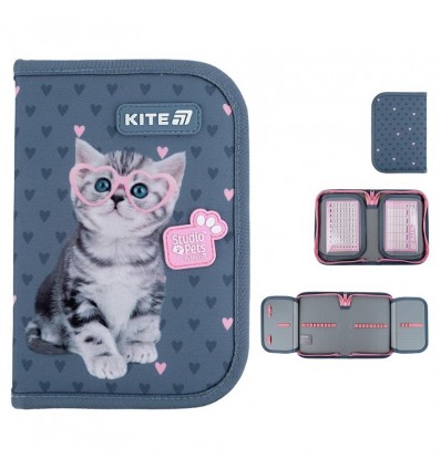 Пенал без наполнения Kite Studio Pets SP25-622-1, 1 отделение, 2 отворота