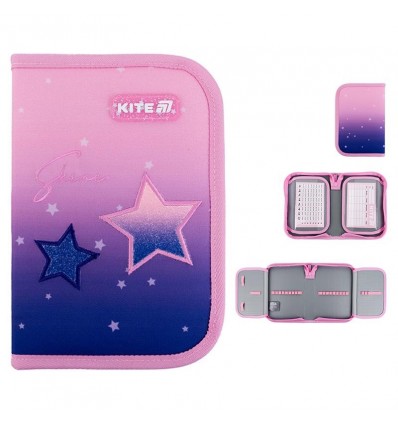 Пенал без наполнения Kite Sparkling K25-622-1, 1 отделение, 2 отворота