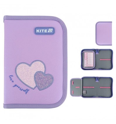 Пенал без наповнення Kite Sweetheart K25-621-1, 1 відділення, 1 відворот