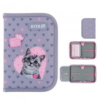 Пенал без наполнения Kite Studio Pets SP25-621, 1 отделение, 1 отворот