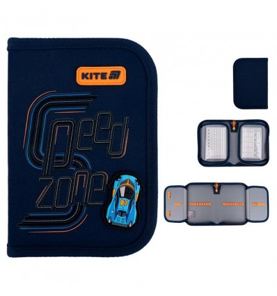 Пенал без наповнення Kite Speed Zone K25-622-4, 1 відділення, 2 відвороти