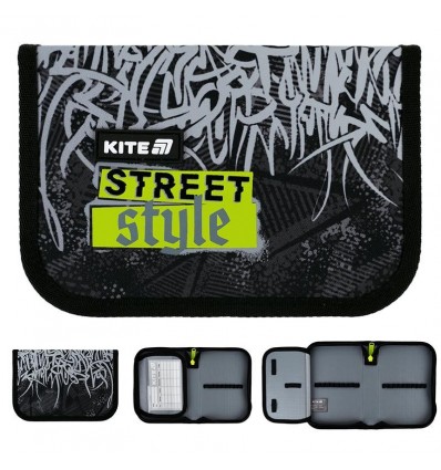 Пенал без наповнення Kite Street Style K25-621-6, 1 відділення, 1 відворот