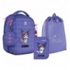 Школьный набор Kite Education Kuromi SET_HK25-555S-2 (рюкзак, пенал, сумка)