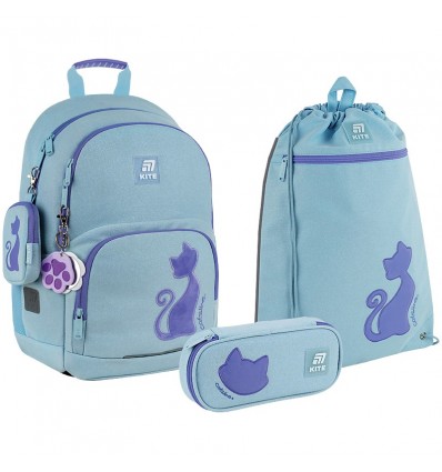 Школьный набор Kite Education Catsline SET_K25-585M-1 (рюкзак, пенал, сумка)