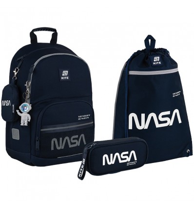Школьный набор Kite Education NASA SET_NS25-585M (рюкзак, пенал, сумка)
