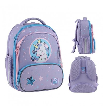 Рюкзак школьный каркасный GoPack Education Fairytale Unicorn GO25-597M-3