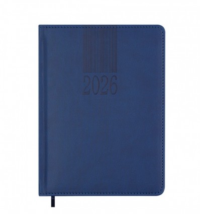 Ежедневник датированный 2026 CODE BM.2142-02, A5, синий, искусственная кожа/поролон