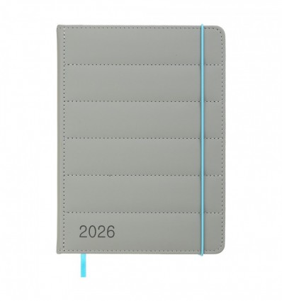 Ежедневник датированный 2026 AURA BM.21100-09, A5, серый, иск.кожа/поролон